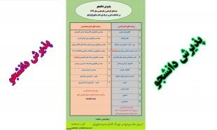 پذیرش دانشجو در مقاطع کاردانی و کارشناسی ناپیوسته 1399
دانشکده فنی امام صادق(ع) بابل 2