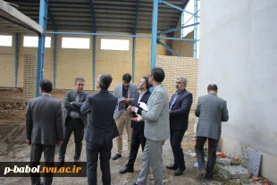 بازدید مدیر کل دفتر فنی و طرح های عمرانی دانشگاه فنی و حرفه ای از دانشکده فنی و حرفه ای پسران بابل  4