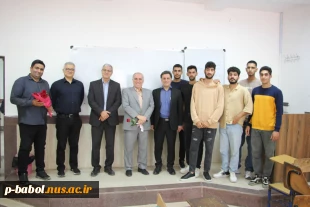 تقدیر از اساتید با حضور صمیمانه ریاست و همکاران معاونت آموزشی دانشگاه ملی مهارت واحد پسران بابل در کلاسها 3