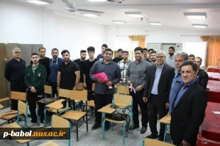 تقدیر از اساتید با حضور صمیمانه ریاست و همکاران معاونت آموزشی دانشگاه ملی مهارت واحد پسران بابل در کلاسها 6