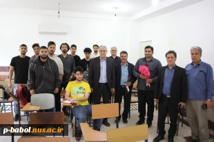 تقدیر از اساتید با حضور صمیمانه ریاست و همکاران معاونت آموزشی دانشگاه ملی مهارت واحد پسران بابل در کلاسها 8