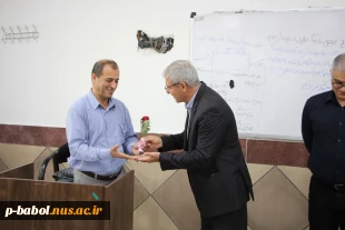 تقدیر از اساتید با حضور صمیمانه ریاست و همکاران معاونت آموزشی دانشگاه ملی مهارت واحد پسران بابل در کلاسها 10