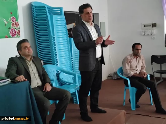 حضور دکتر محمدپور و دکتر رضوی در هنرستان ۴۱۲ نوشیروانی و سخنرانی برای دانش آموزان سال آخر