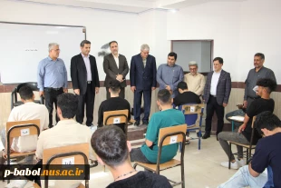 بازدید معاونت آموزشی دانشگاه ملی مهارت کشور از از روند برگزاری آزمون‌های پایان‌ترم  7