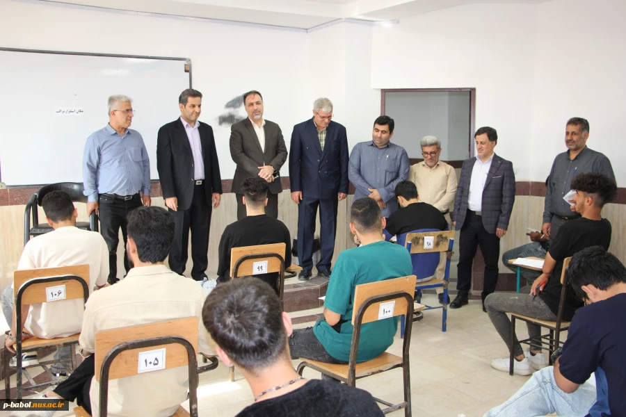 بازدید معاونت آموزشی دانشگاه ملی مهارت کشور از از روند برگزاری آزمون‌های پایان‌ترم  7